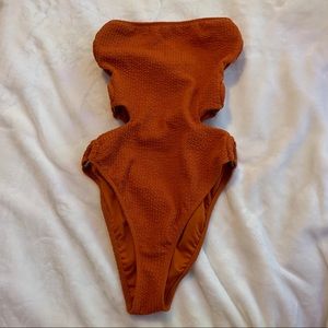 Orange One Piece Bikini